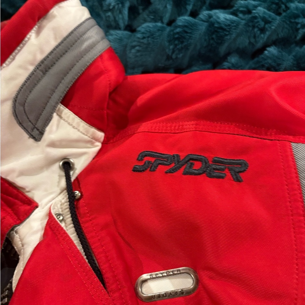 Spyder Red and White Ski Jacket vintage
